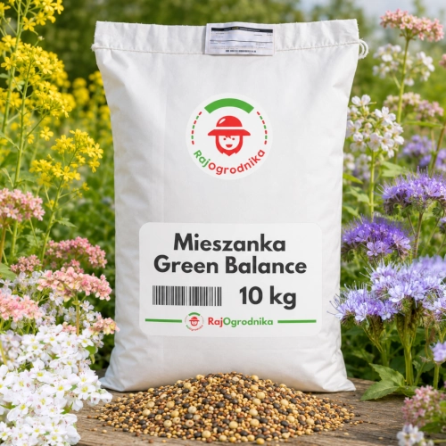 Mieszanka Green Balance Poplonowa Gorczyca Facelia Rzodkiew Gryka vis nasiona 10KG RajOgrodnika